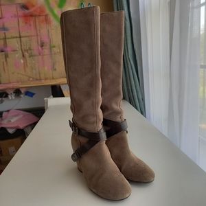 Franco Sarto Tan Heeled Boots